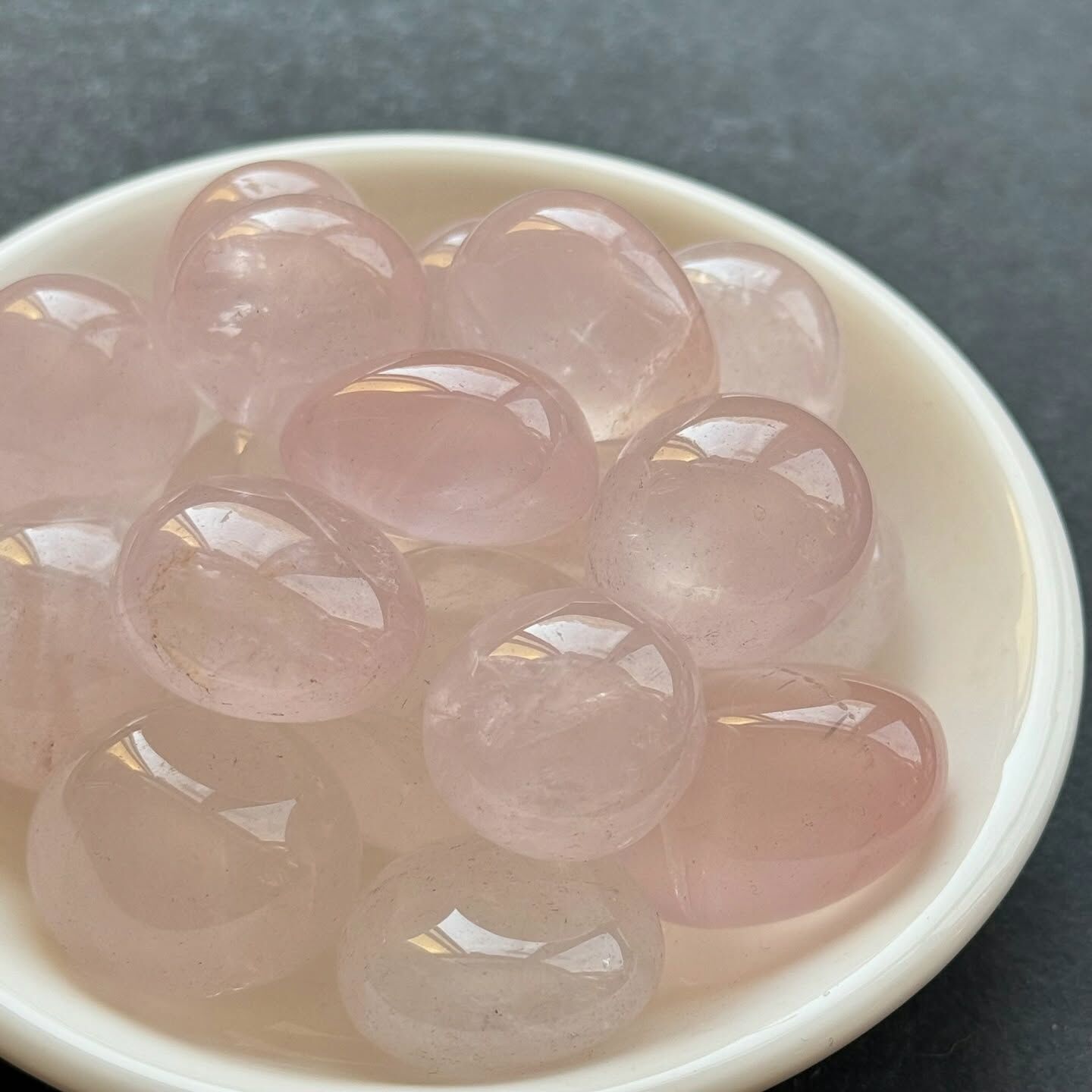 [原石] 粉晶 水晶滾石