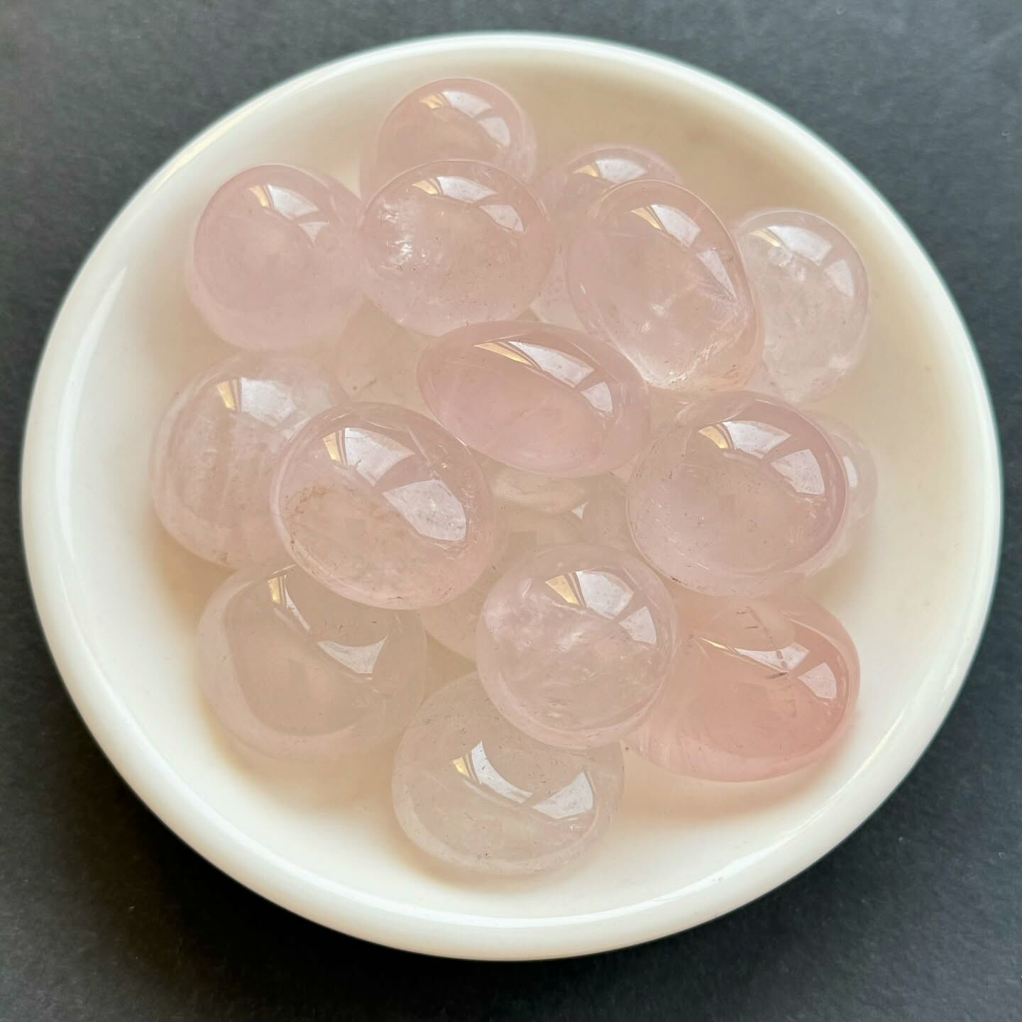 [原石] 粉晶 水晶滾石