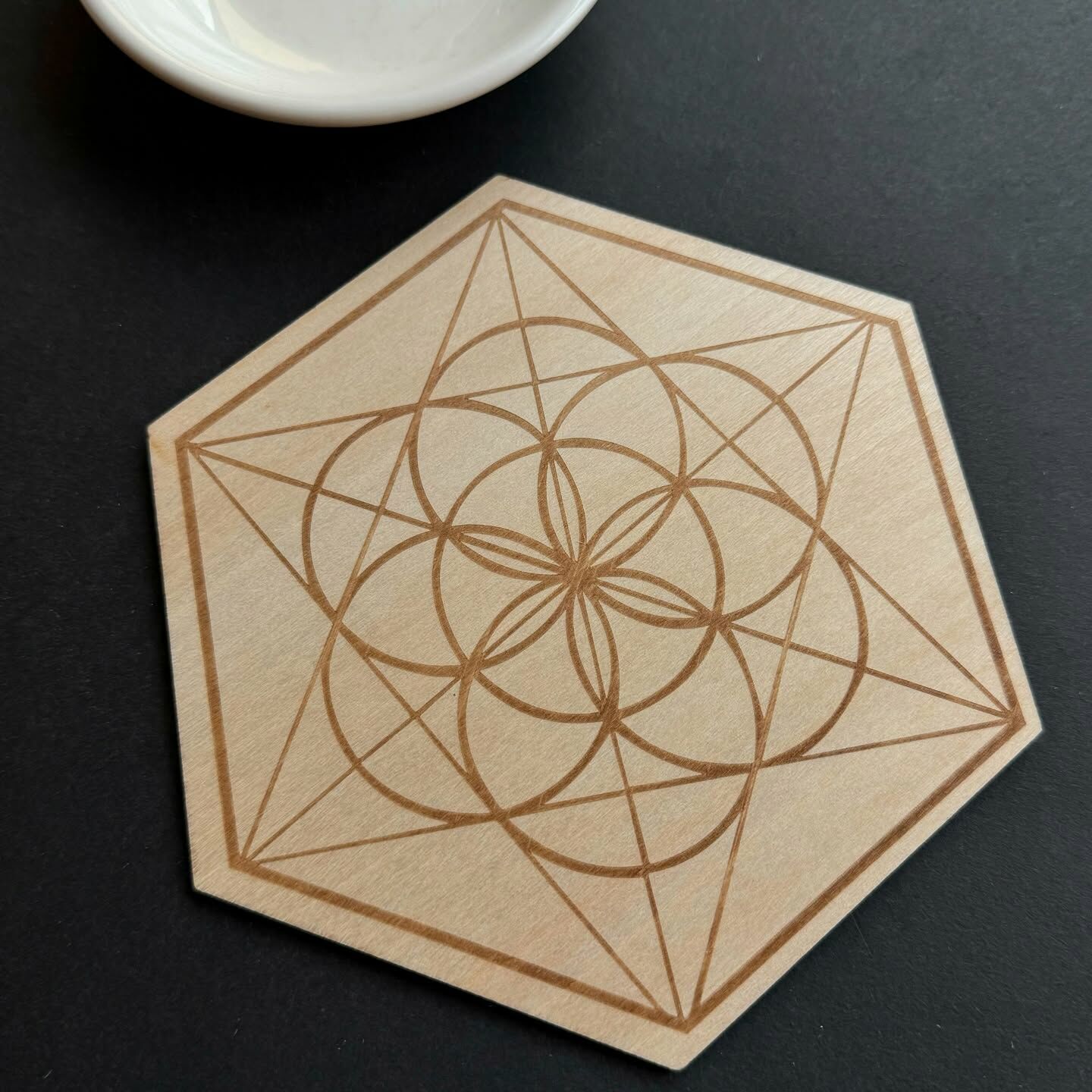 [原石] 靈性圖騰 生命之花 水晶陣盤