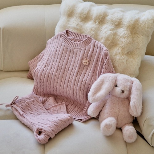 DTD暖暖人物-麻花針織上衣