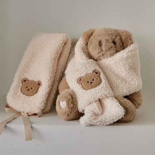 Fluffy可愛咩咩系列-親子保暖圍巾(幼兒/大人款)