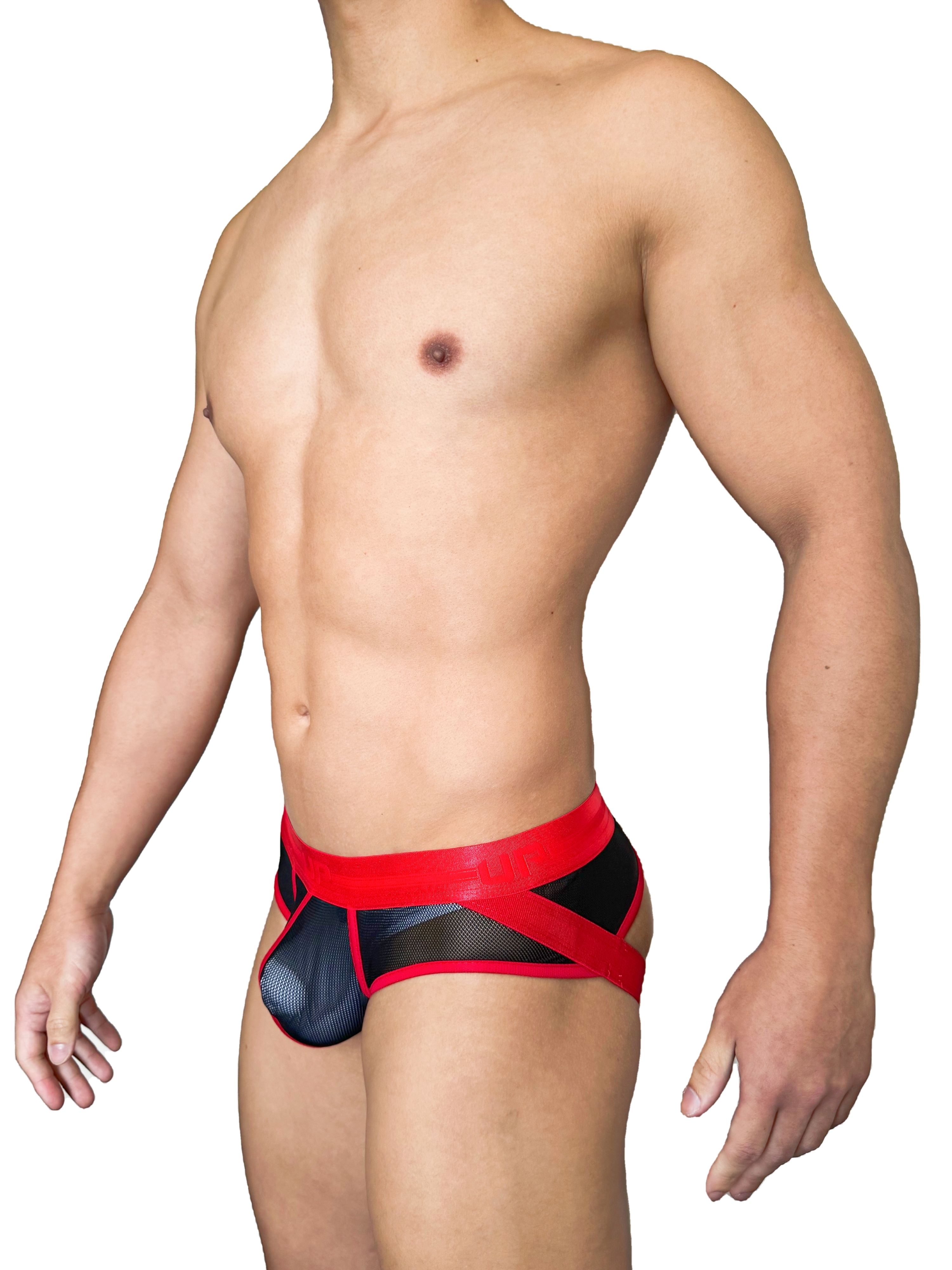 2025 全新系列 - Sheer UP 全透後空內褲 閃亮紅