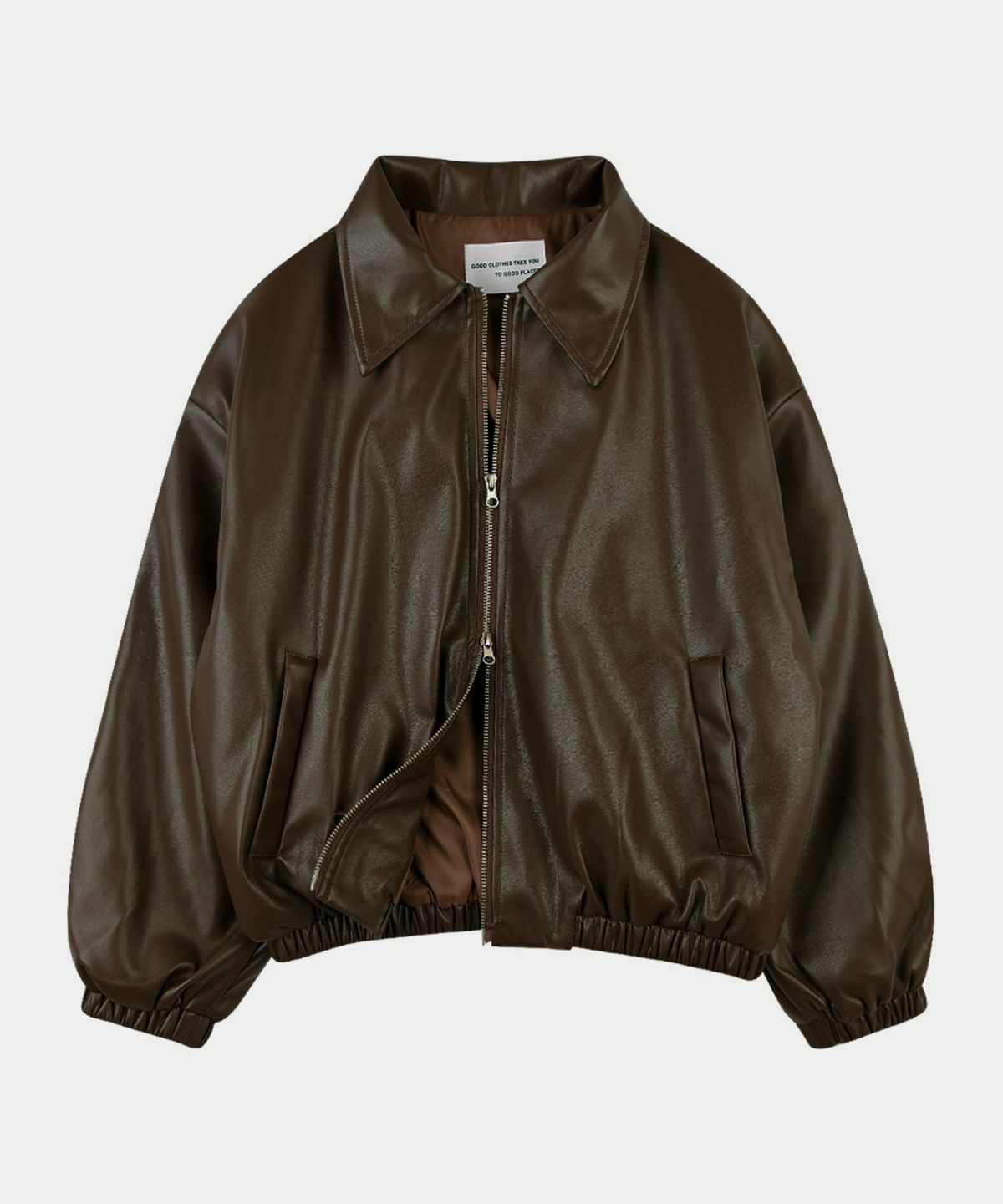 Place Studio Vegan Leather Overfit Blouson