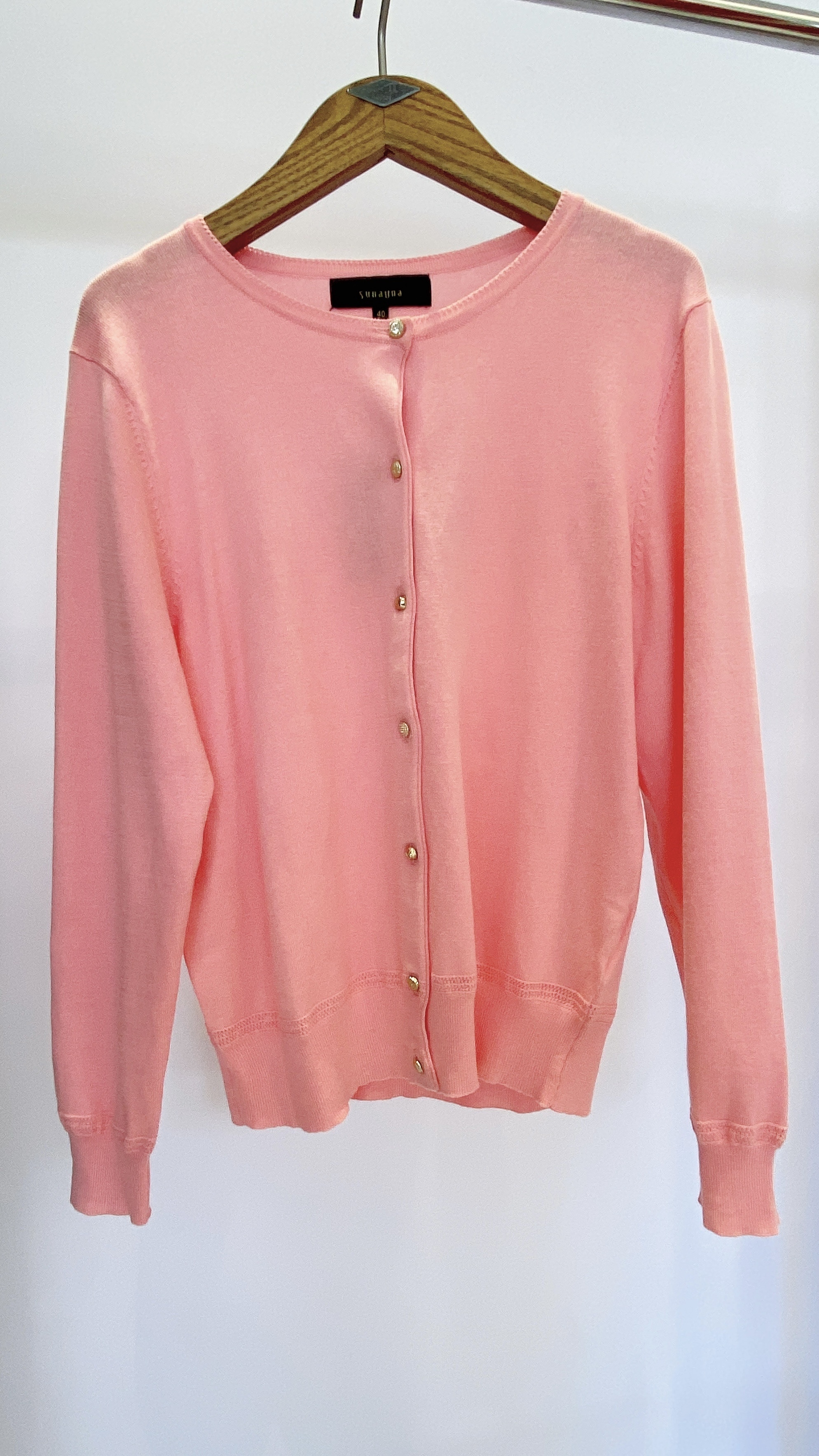 小金釦針織外套