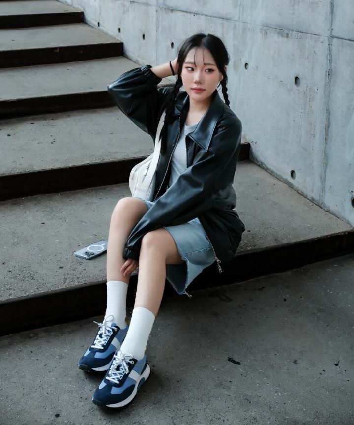 Place Studio Vegan Leather Overfit Blouson
