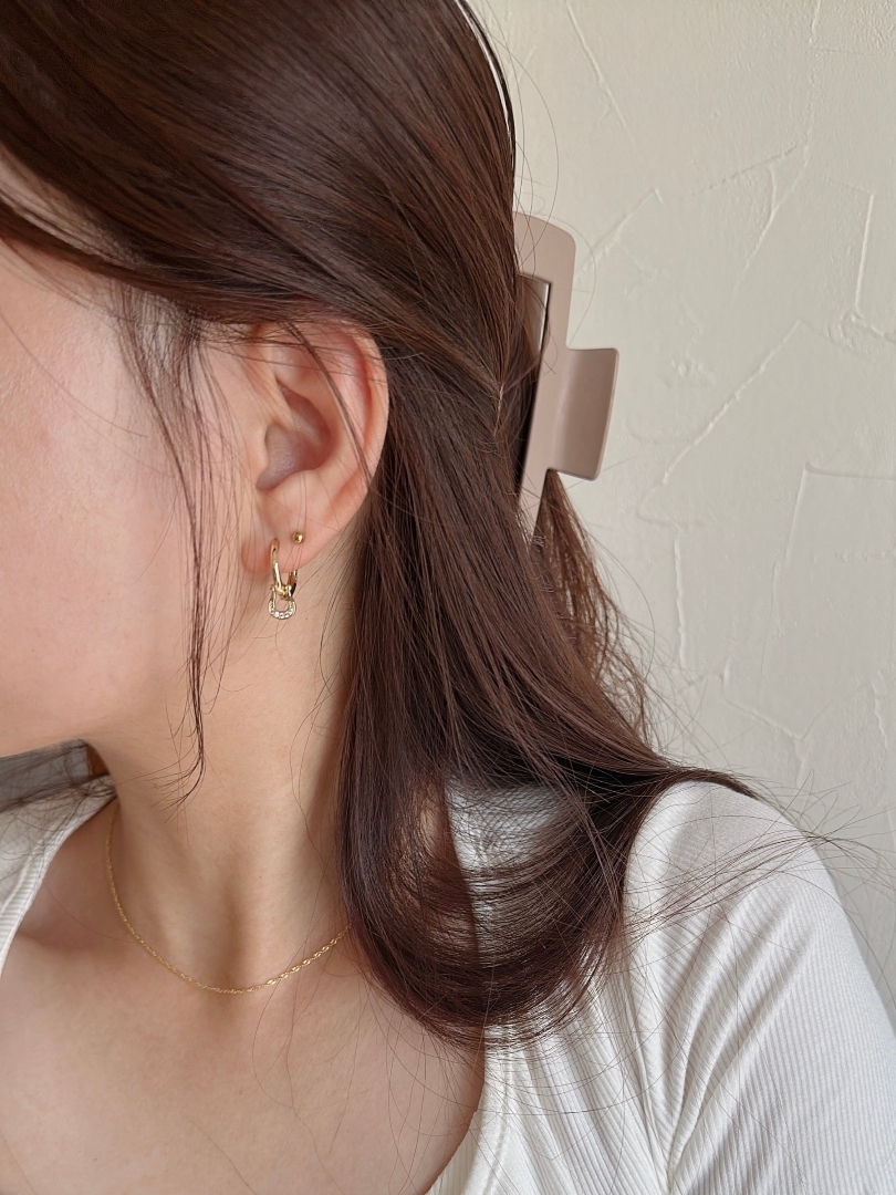 S925 horse shoe hoop pierce