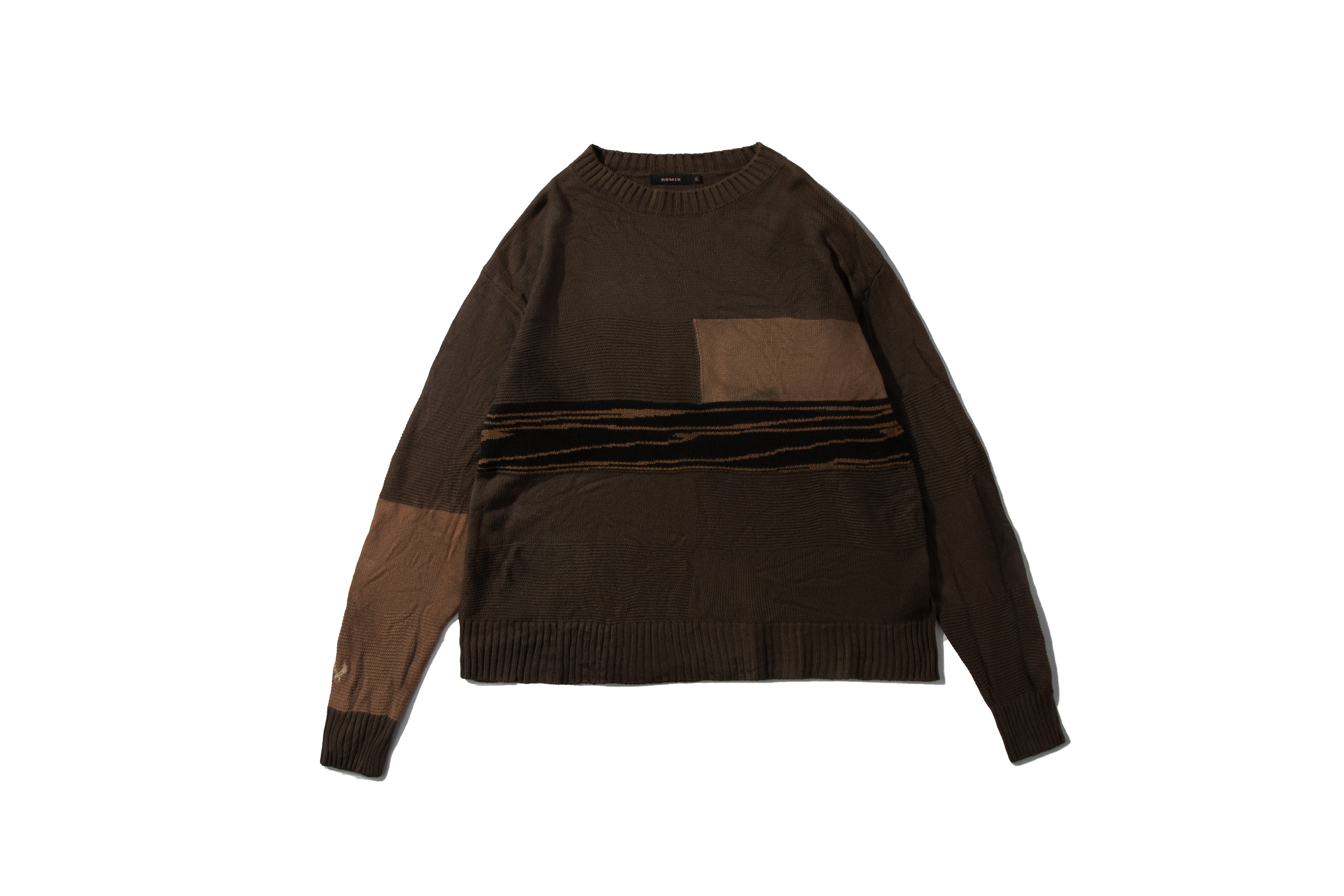 REMIX "Radio Wave Sweater" (Brown)