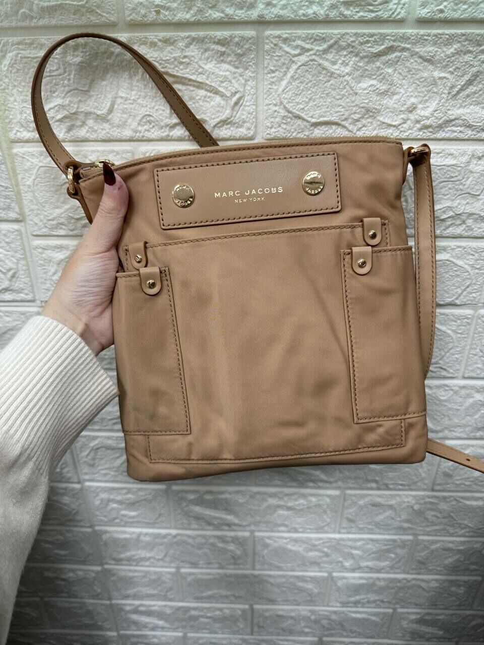 [S] MARC JACOBS 4R4HCR040H02-238 ZIP SHOULDER/CROSSBODY BAG,ICED COFFEE, 196611256247 (SMJ408)