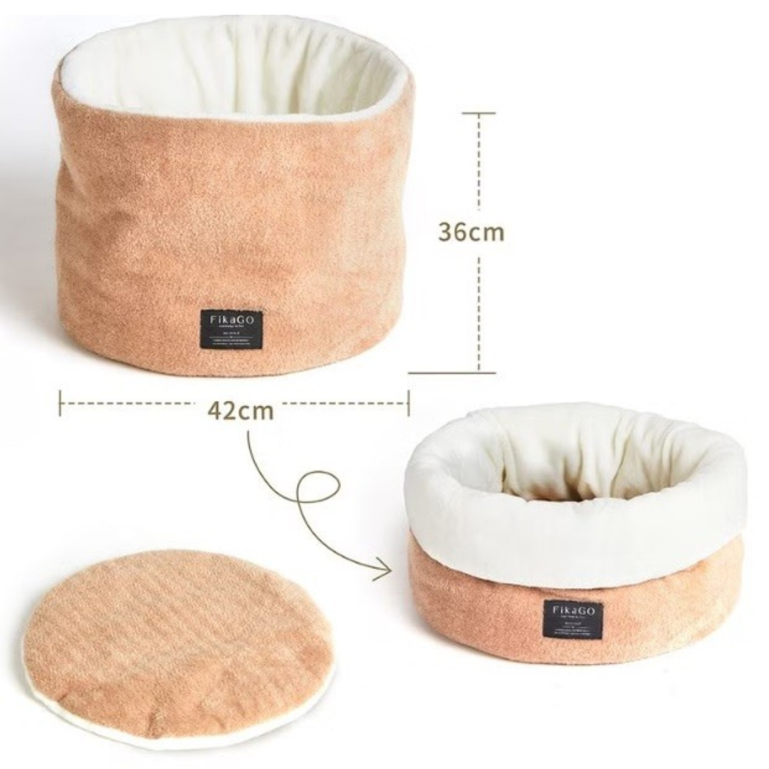 台灣Fikago 貓或狗窩小型狗床防滑底 (42cm)