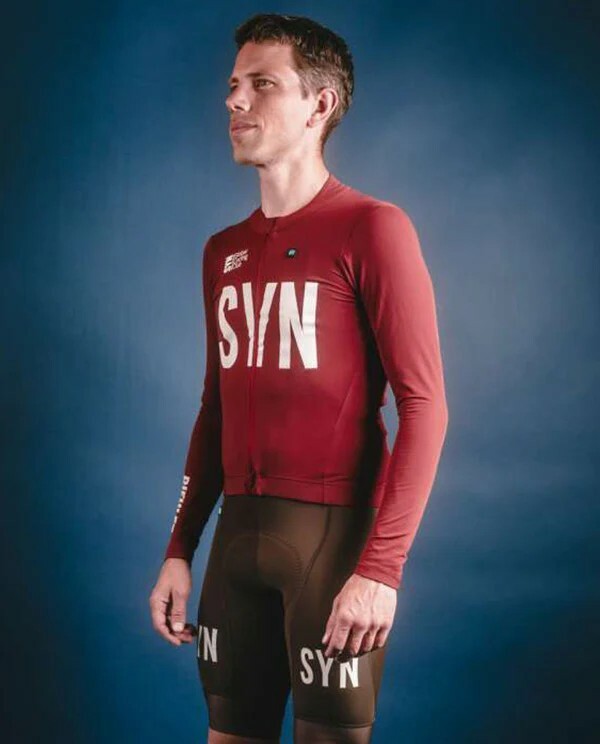 SYN Biehler 男款長袖車衣Syndicate Training LS Jersey Crimson/緋紅