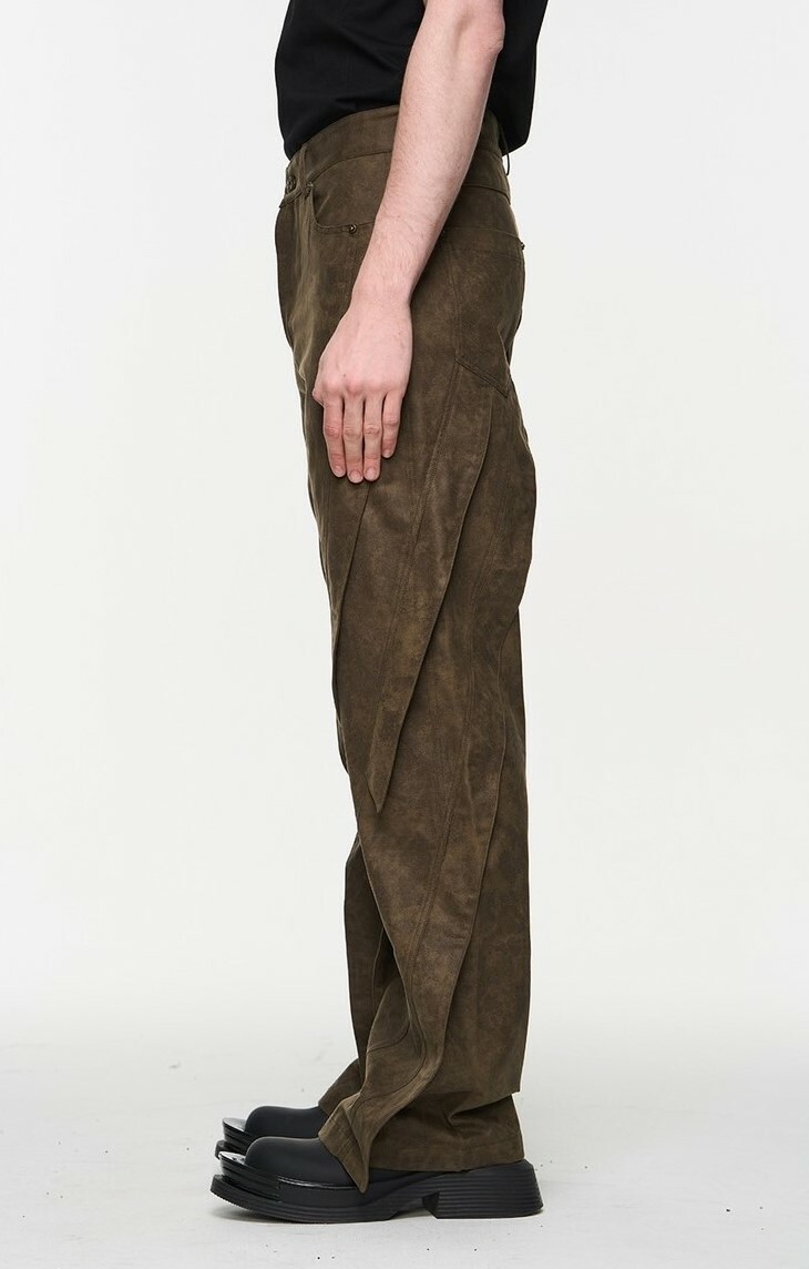 BLINDNOPLAN 扭曲解構 直筒工裝褲