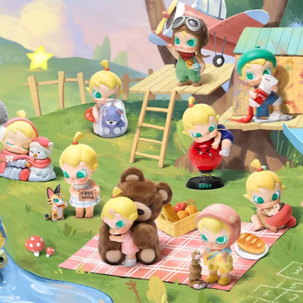 POP MART 泡泡瑪特 BABY MOLLY 抱抱探索計畫 手辦 公仔 盲盒 整盒12個