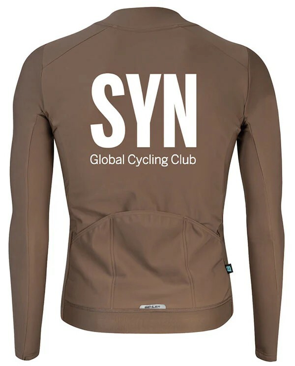 synBiehler 男款中量長袖車衣Syndicate Training LS Jersey Pimento /咖啡