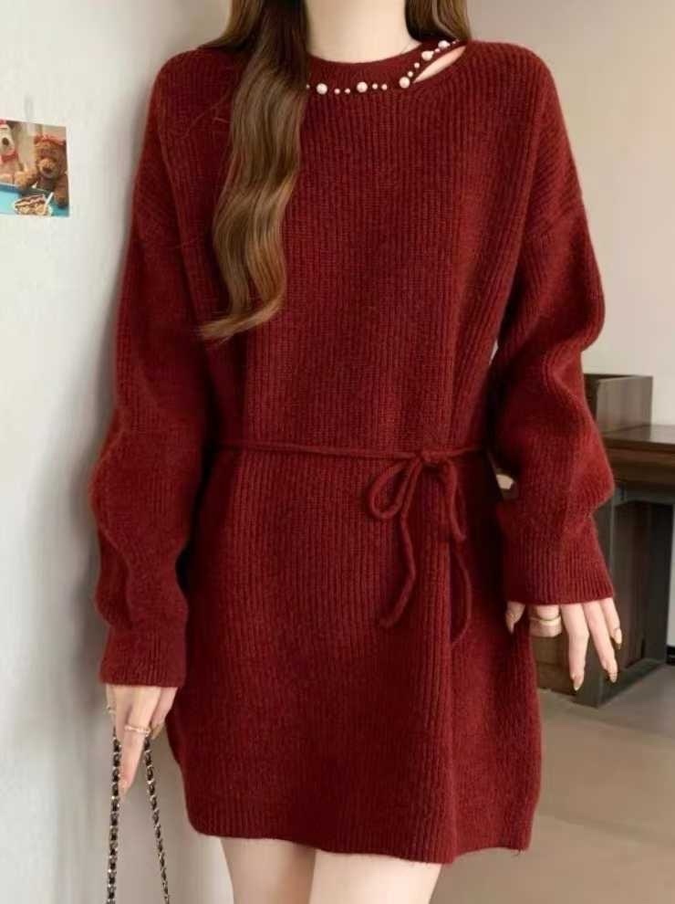 新年優惠 珠珠毛冷連身裙