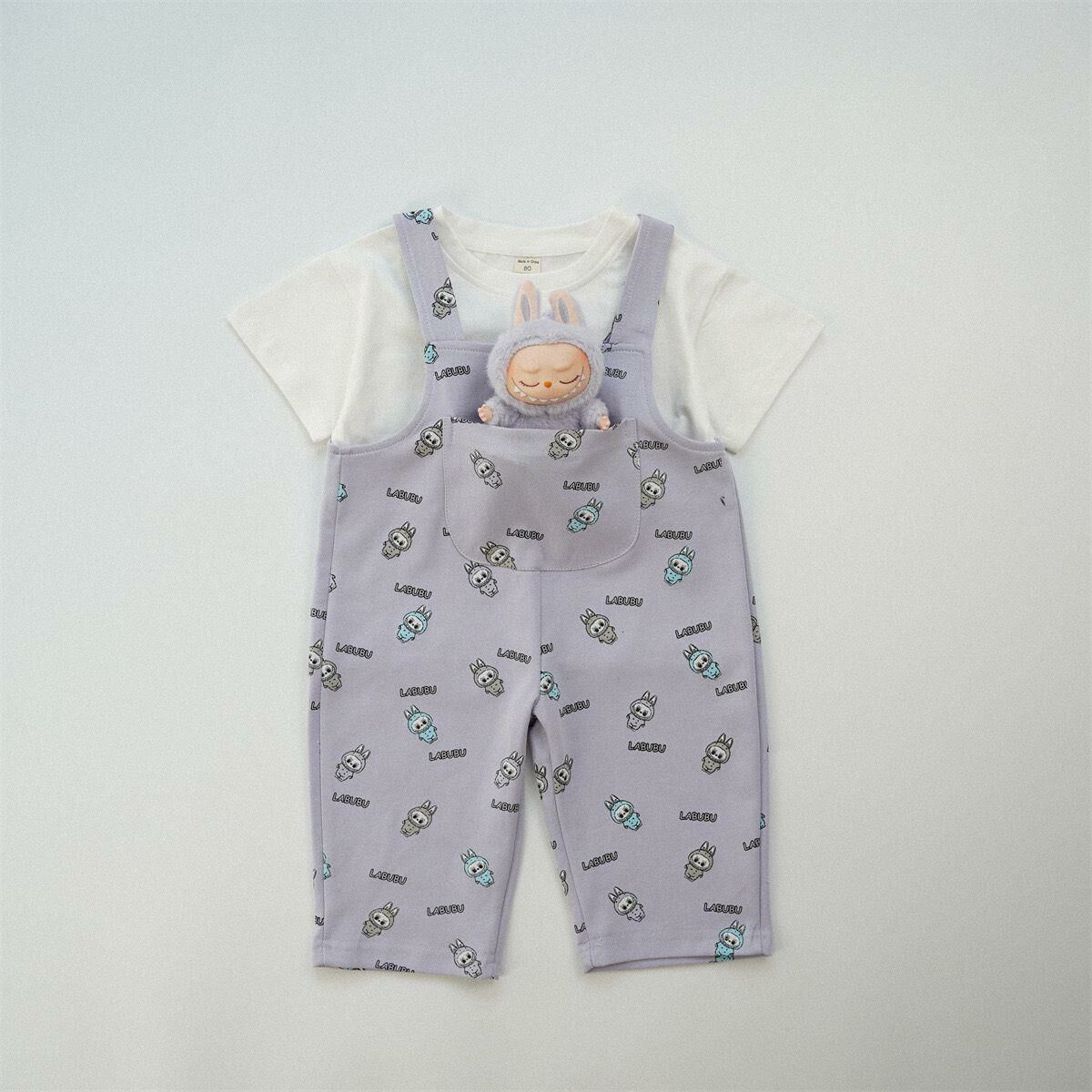 韓版 四色Labubu 背帶褲  現貨