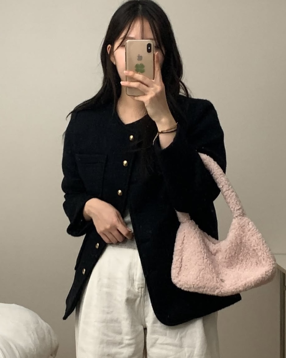 HEEARI Ange Fur Tote Bag