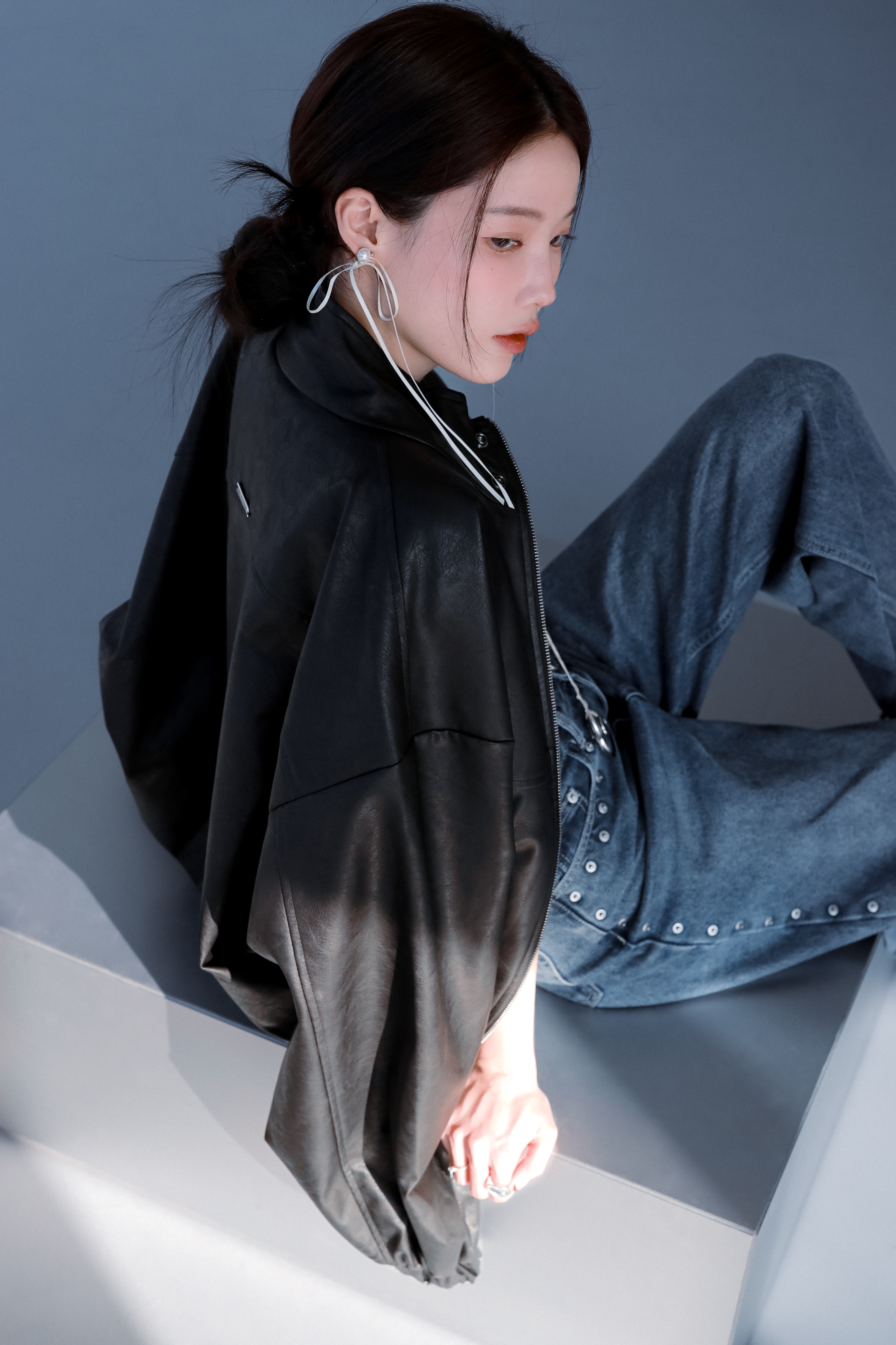 𝗳𝗳𝗲𝘃𝗲𝗿 𝗺𝗮𝗱𝗲. 自訂款皮外 (霧黑)