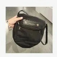 [S] MARC JACOBS M0012909 PREPPY NYLON MINI CROSSBODY BAG,BLACK, 191267164847 (SMJ421)