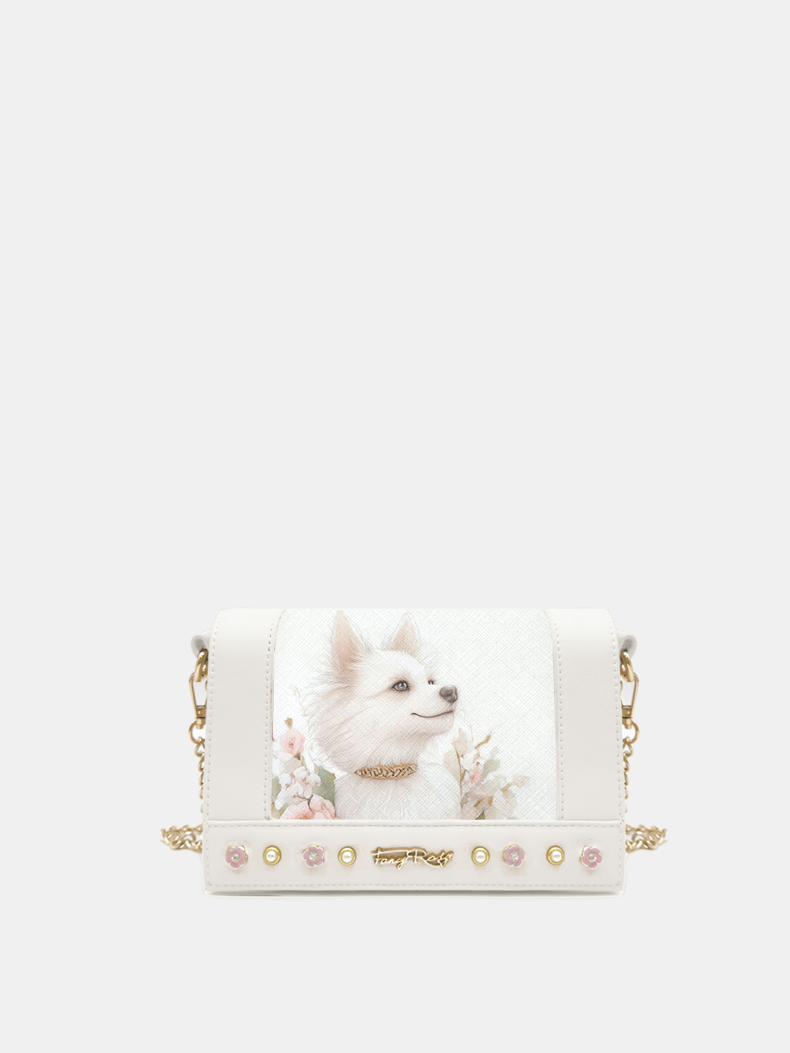 Puppies & Paws立體花側揹袋
