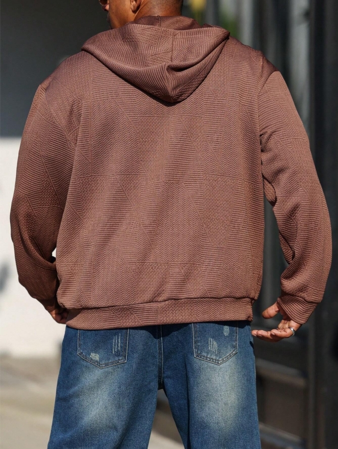 KADMAX大尺碼-秋冬長袖帽外套〈CATW2526〉