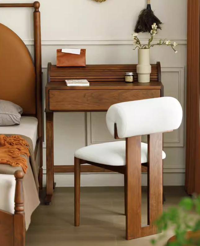 法式復古櫻桃木抽屜梳妝台