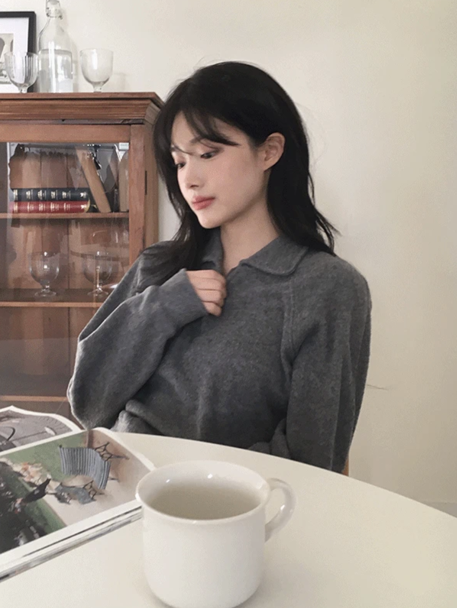 預訂｜SLOWAND #SLOWMADE Yerifit Semi-zip Knit (2 Color)