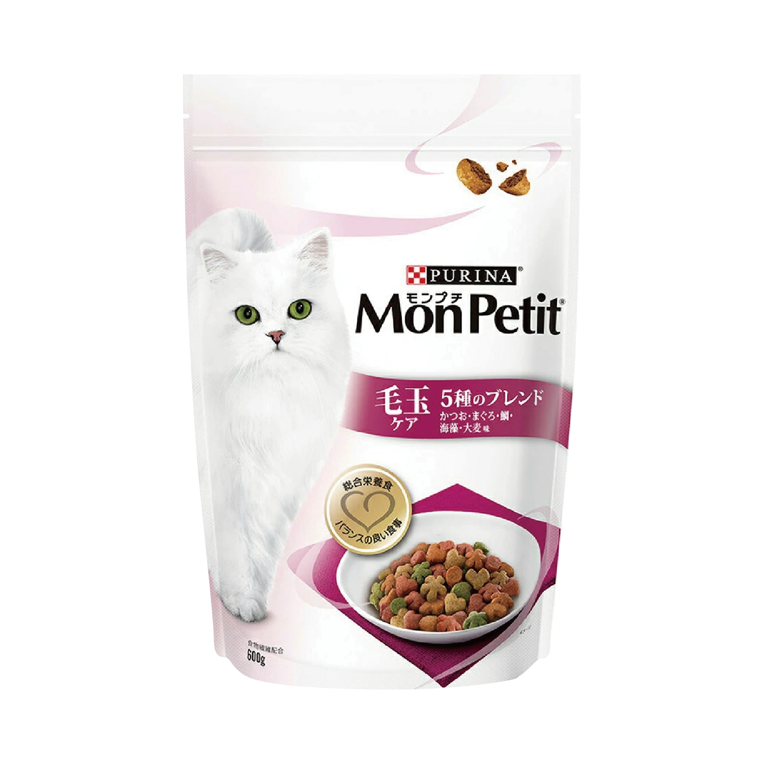 Monpetit 貓糧袋裝-繽紛口味毛球護理 600g (MPT-6211)