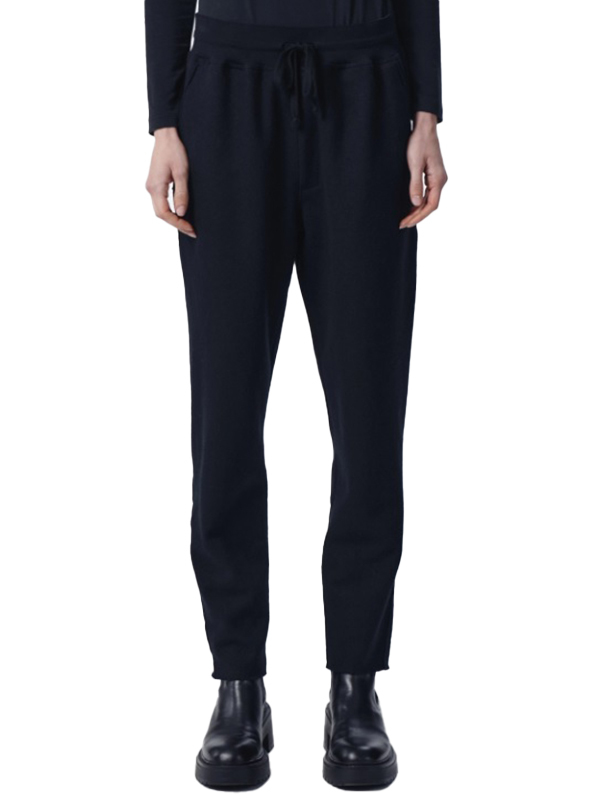 TRANSIT 抽繩羊毛褲(黑)