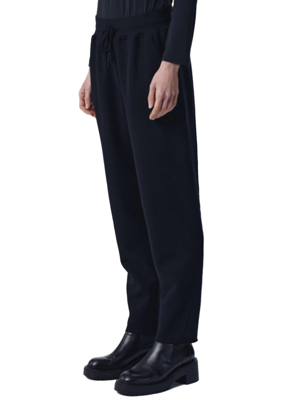 TRANSIT 抽繩羊毛褲(黑)