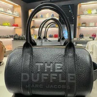 [S] MARC JACOBS 2S4HCR032H02-001 THE LEATHER MINI DUFFLE BAG,BLACK, 196611130219 (SMJ414)