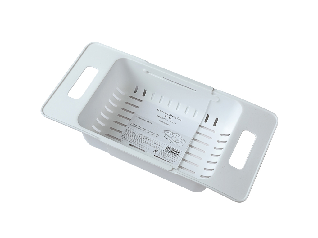 TP 伸縮瀝水籃/白