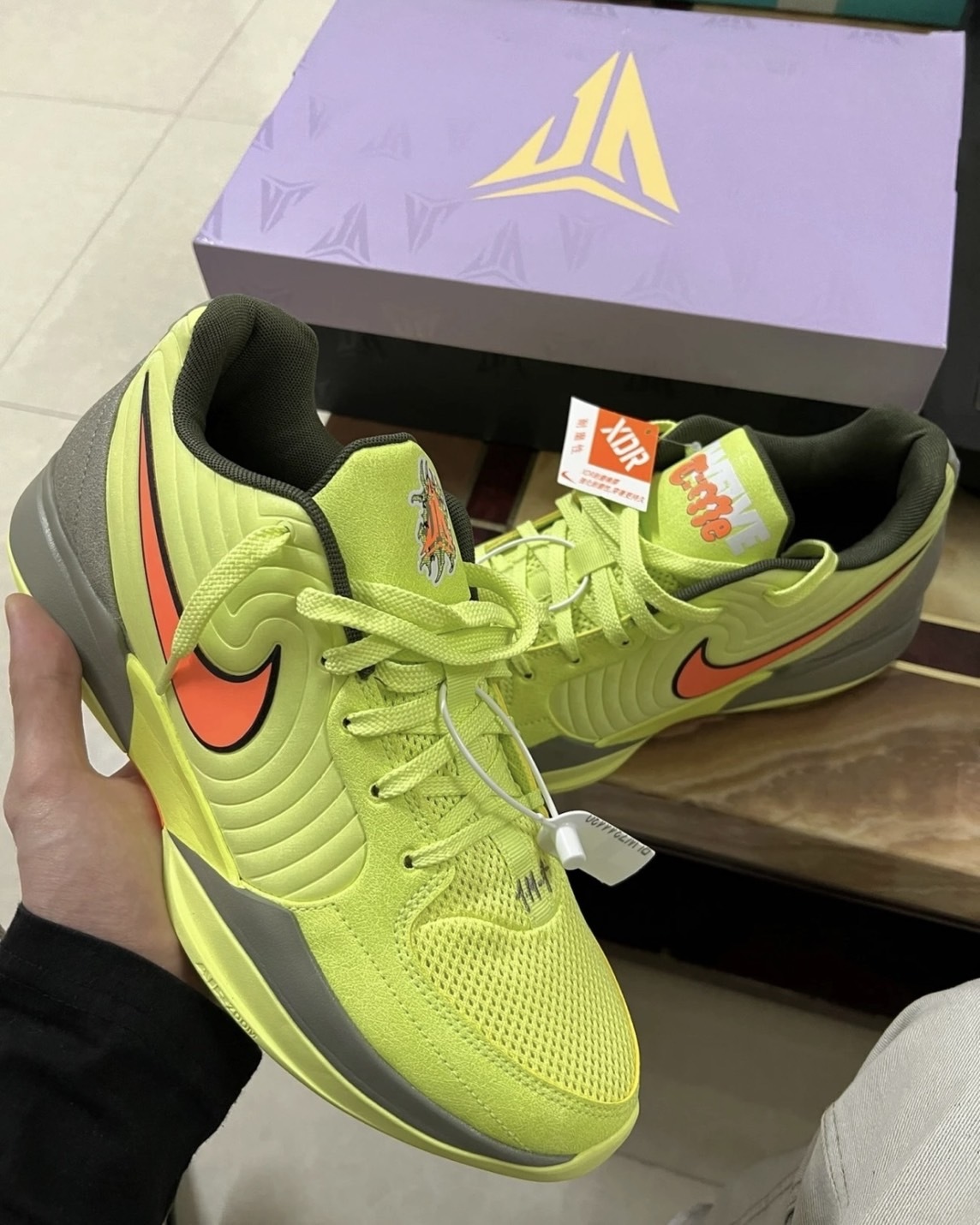 Nike JA 2 EP Twelve Time 黃色 耐磨 XDR 莫蘭特 Ja Morant 實戰籃球鞋