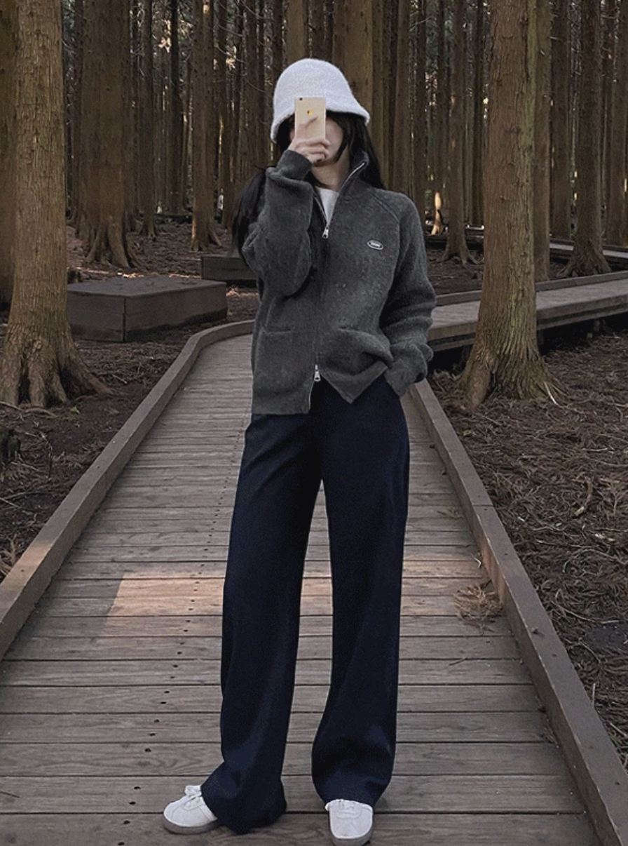 預訂｜SLOWAND #SLOWMADE MORE Soft Two Way Knit Zip-up (3 Color)