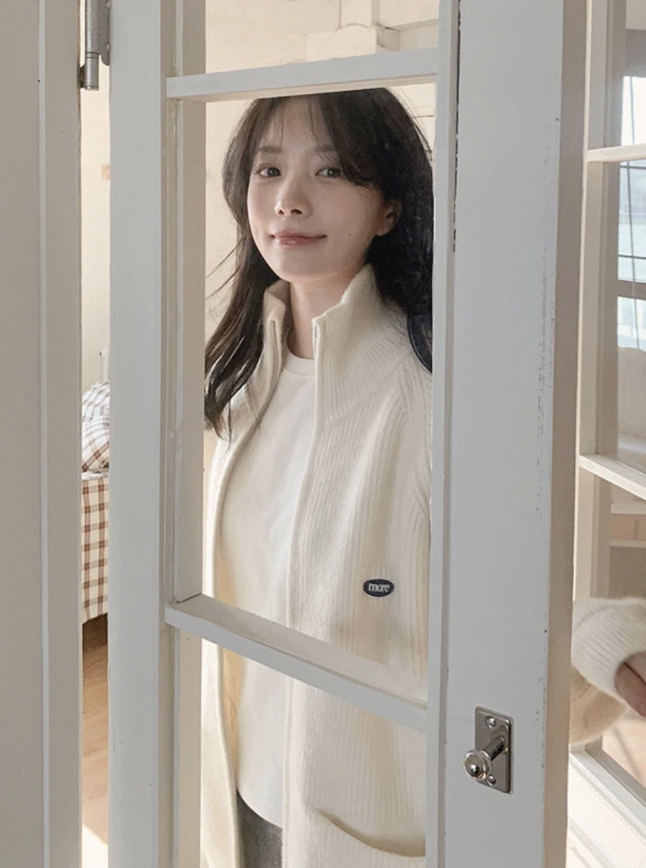 預訂｜SLOWAND #SLOWMADE MORE Soft Two Way Knit Zip-up (3 Color)