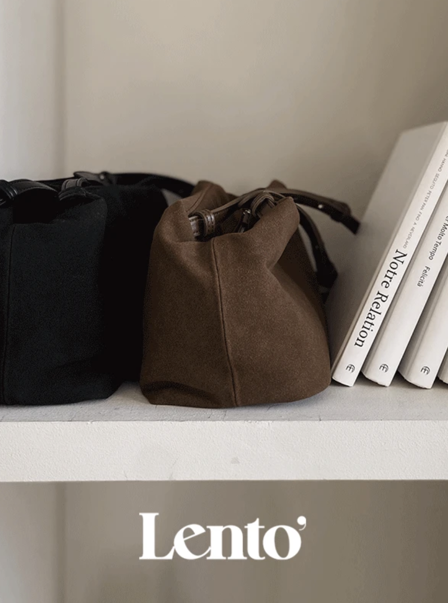 預訂｜SLOWAND #LENTO Matt Caramel Two-way Bag (2 Color)