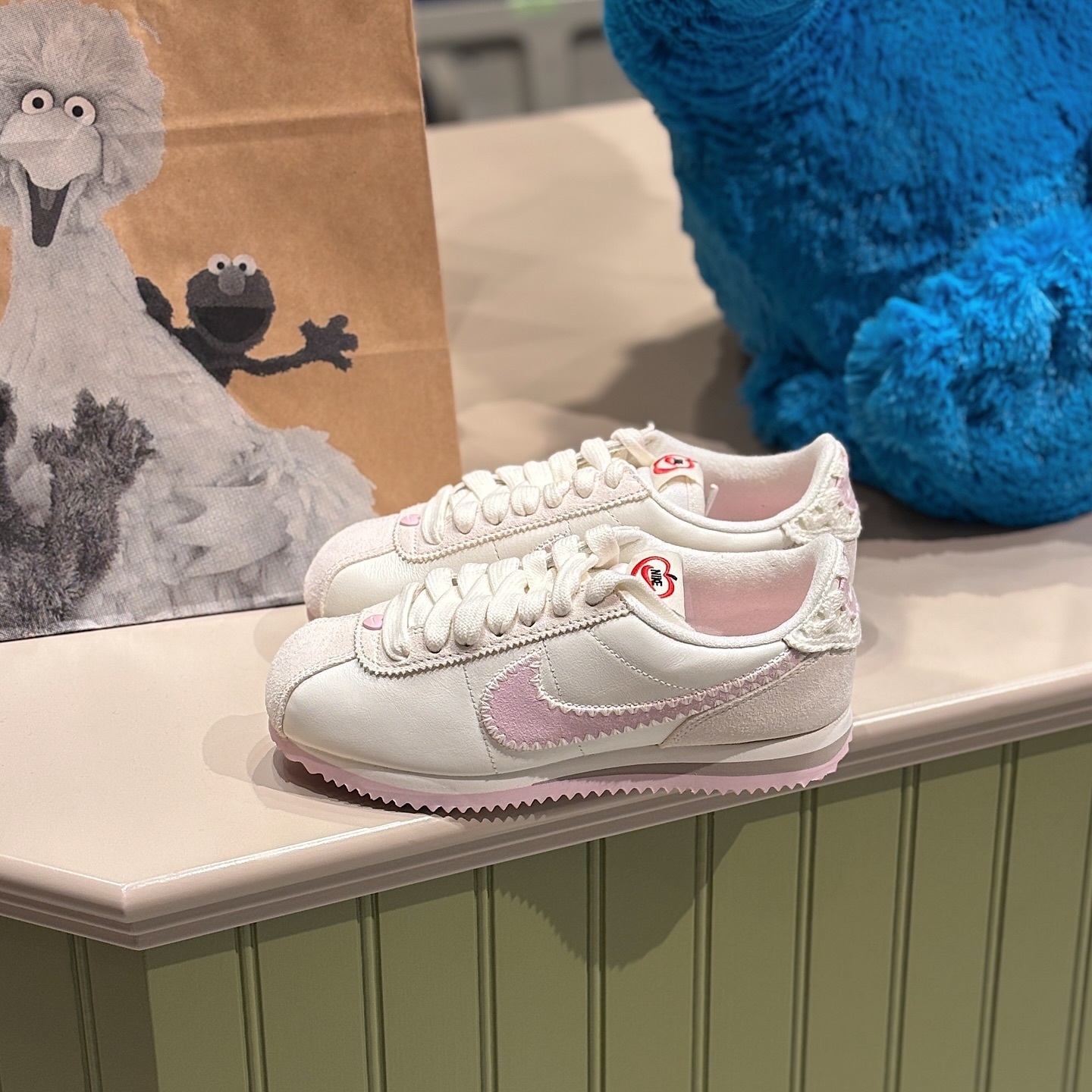 Nike Cortez 日本新款 情人節限定 白粉 愛心款 阿甘鞋 HV6012-161