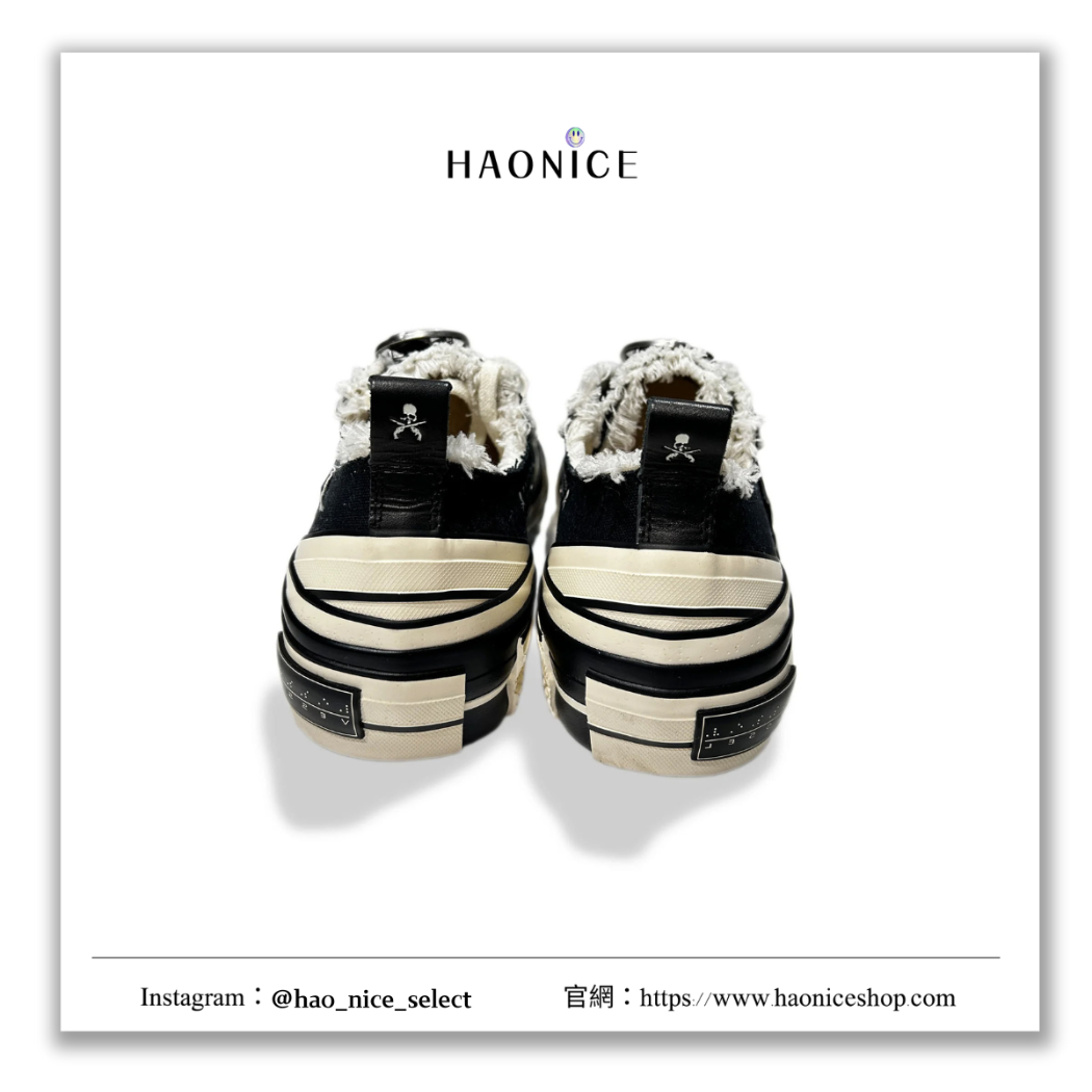 【HAO NICE】100%正品 XVESSEL 美國潮牌🇺🇸MMJ x ROARGUNS 聯名款暗黑骷髏低筒帆布鞋 布鞋