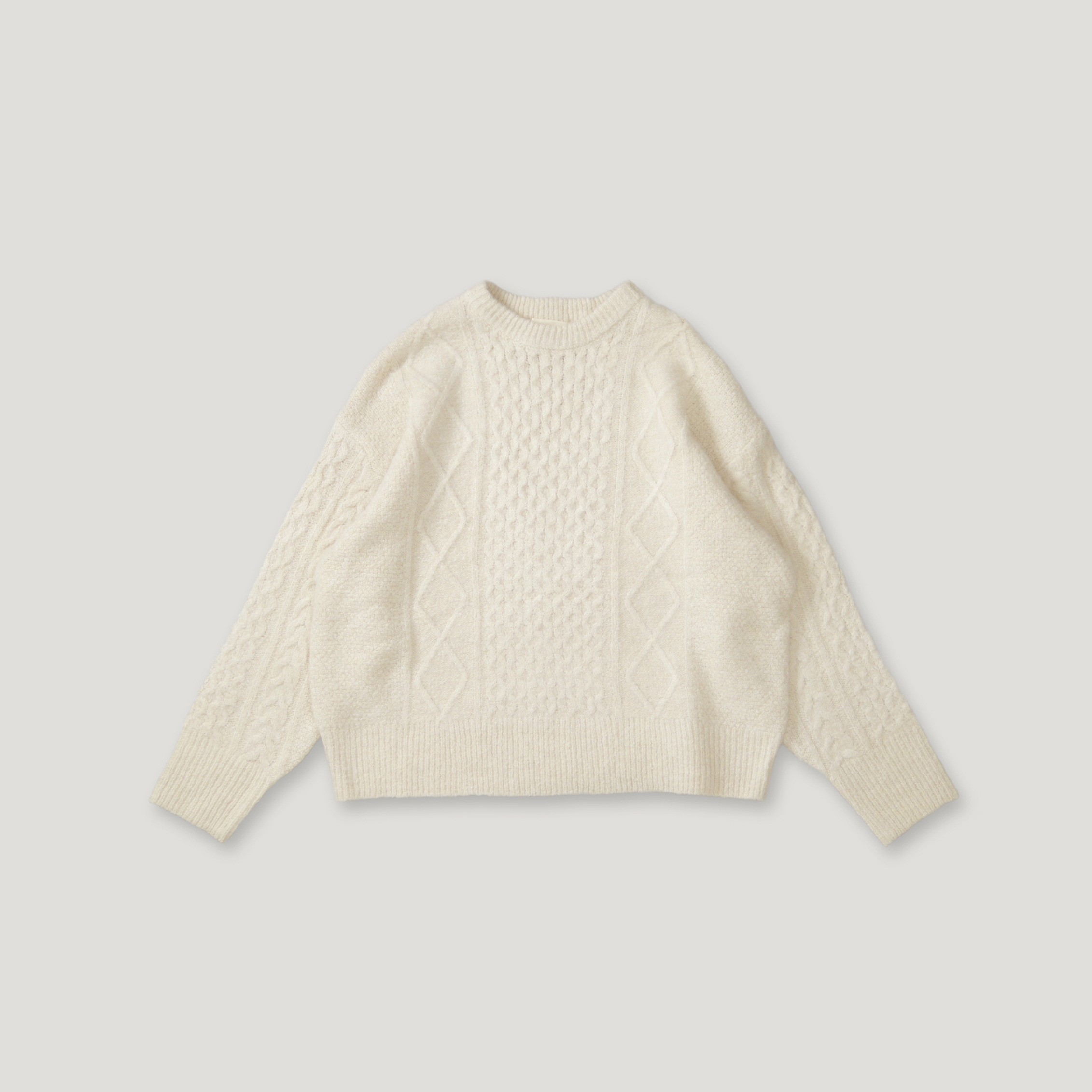 J.P.L. 圓領艾倫織紋羊毛衫 ╭ 2色 ╮