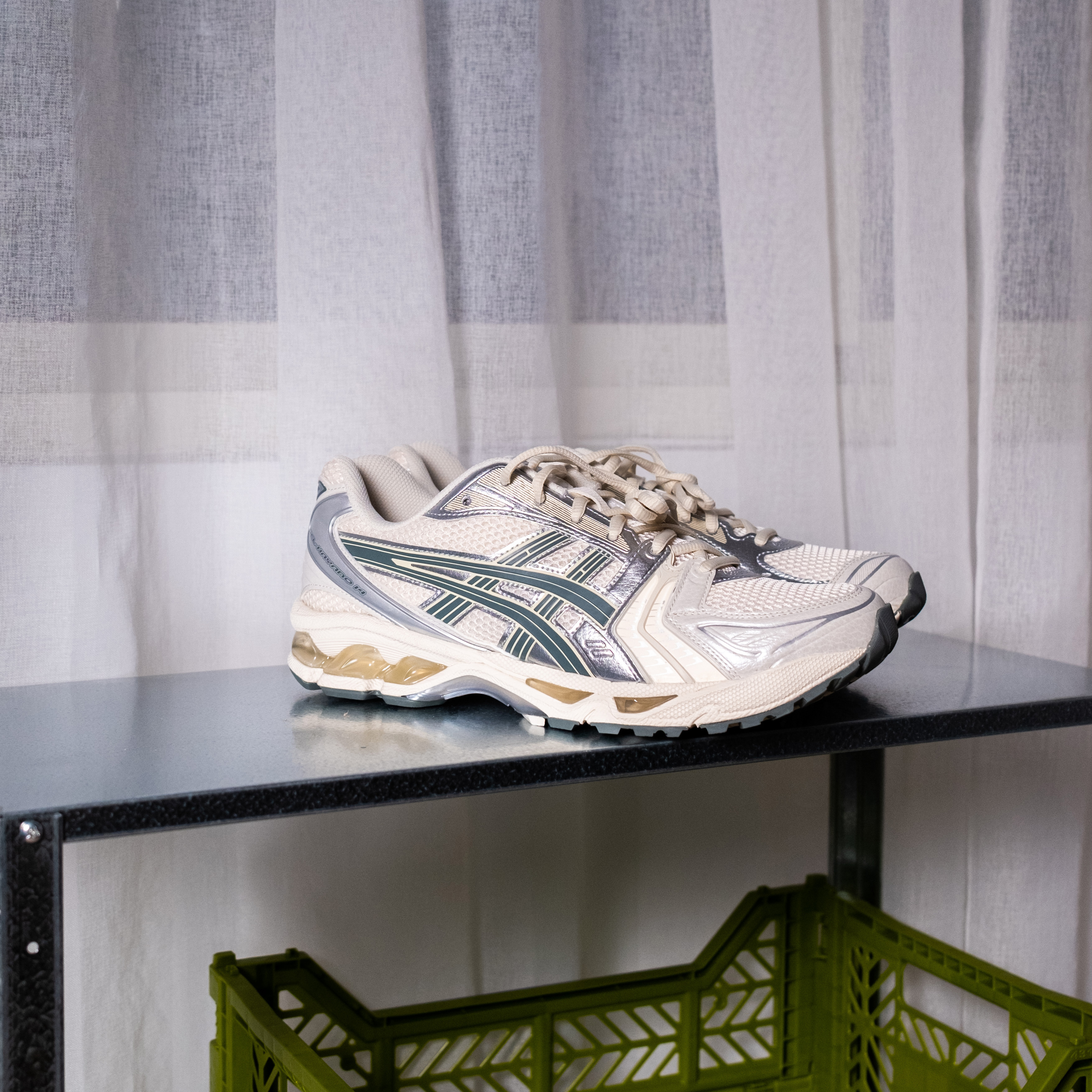 -(A7d)-ASICS GEL-KAYANO 14 奶油綠 復古運動鞋 情侶款-1201A019 200