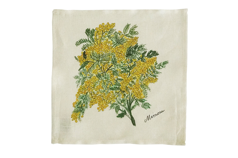 fog linen work - ISABELLE BOINOT 迷你手帕 No.3 銀葉合歡