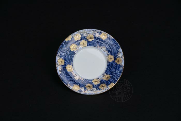 鹿港窯禮品館│星月浪花蓋碗杯