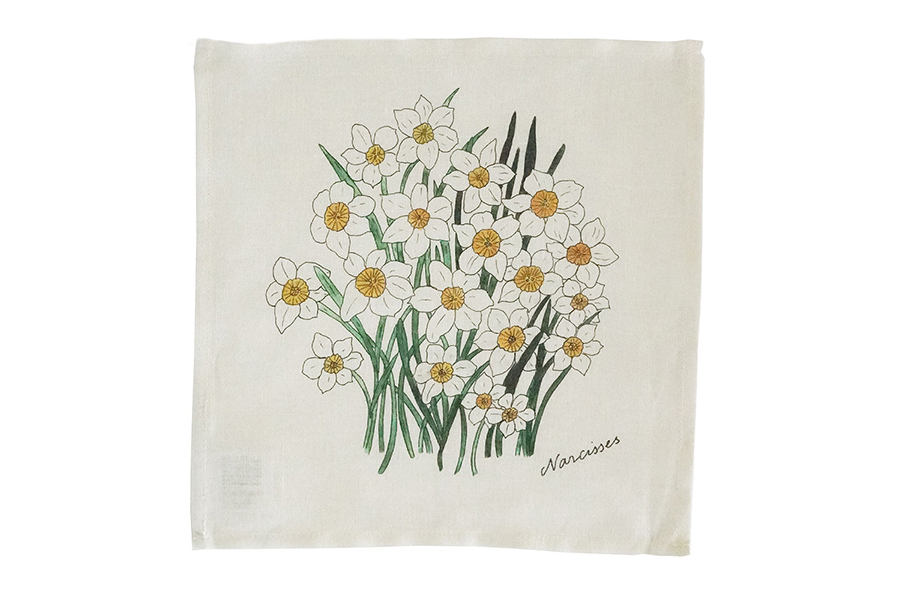 fog linen work - ISABELLE BOINOT 迷你手帕 No.4 水仙