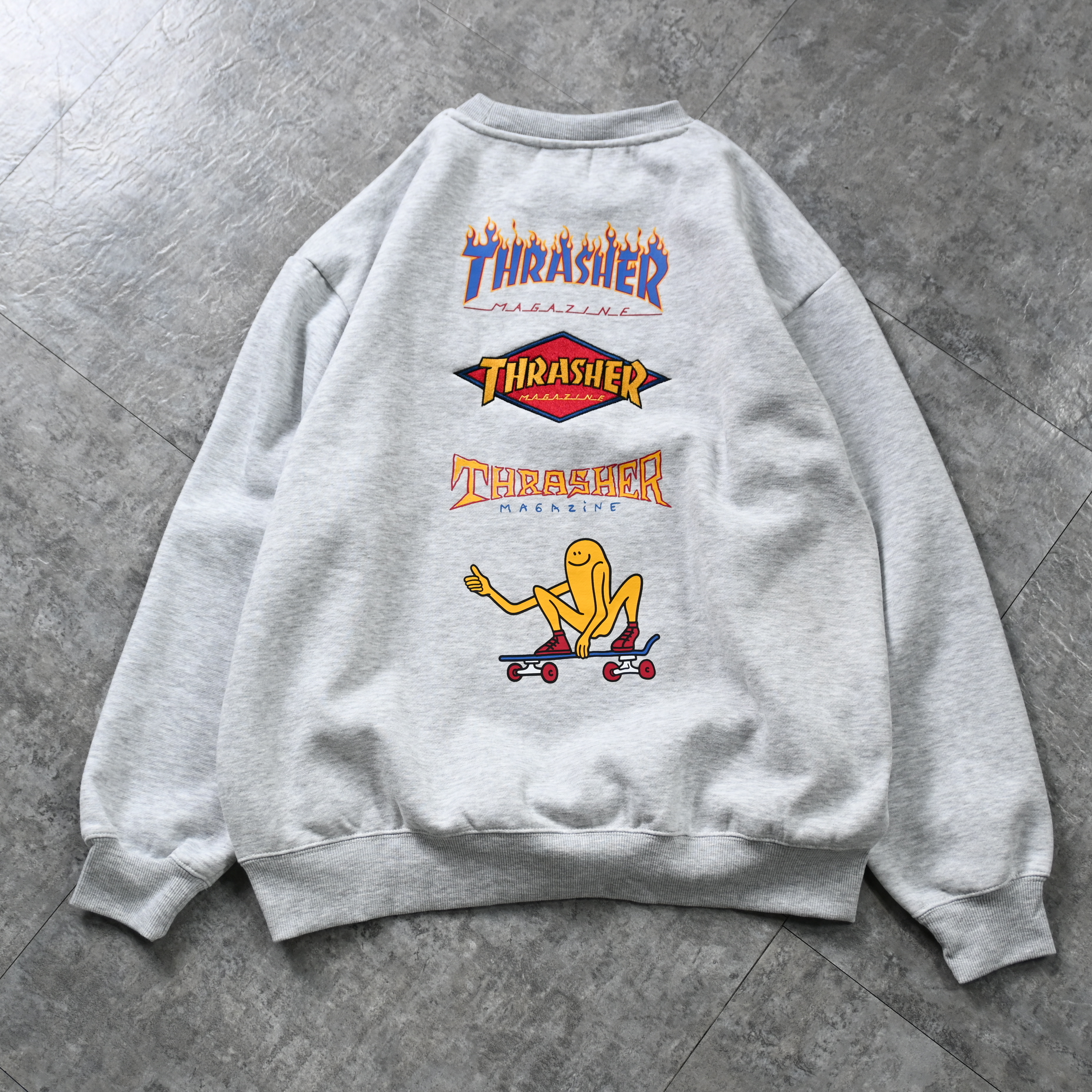 Thrasher JP back print and embroidered Logo Sweater