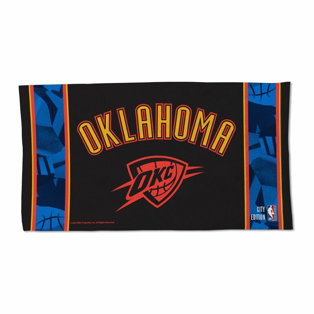 WinCraft 奧克拉荷馬雷霆隊 2025 城市版 22" X 42" 場邊毛巾