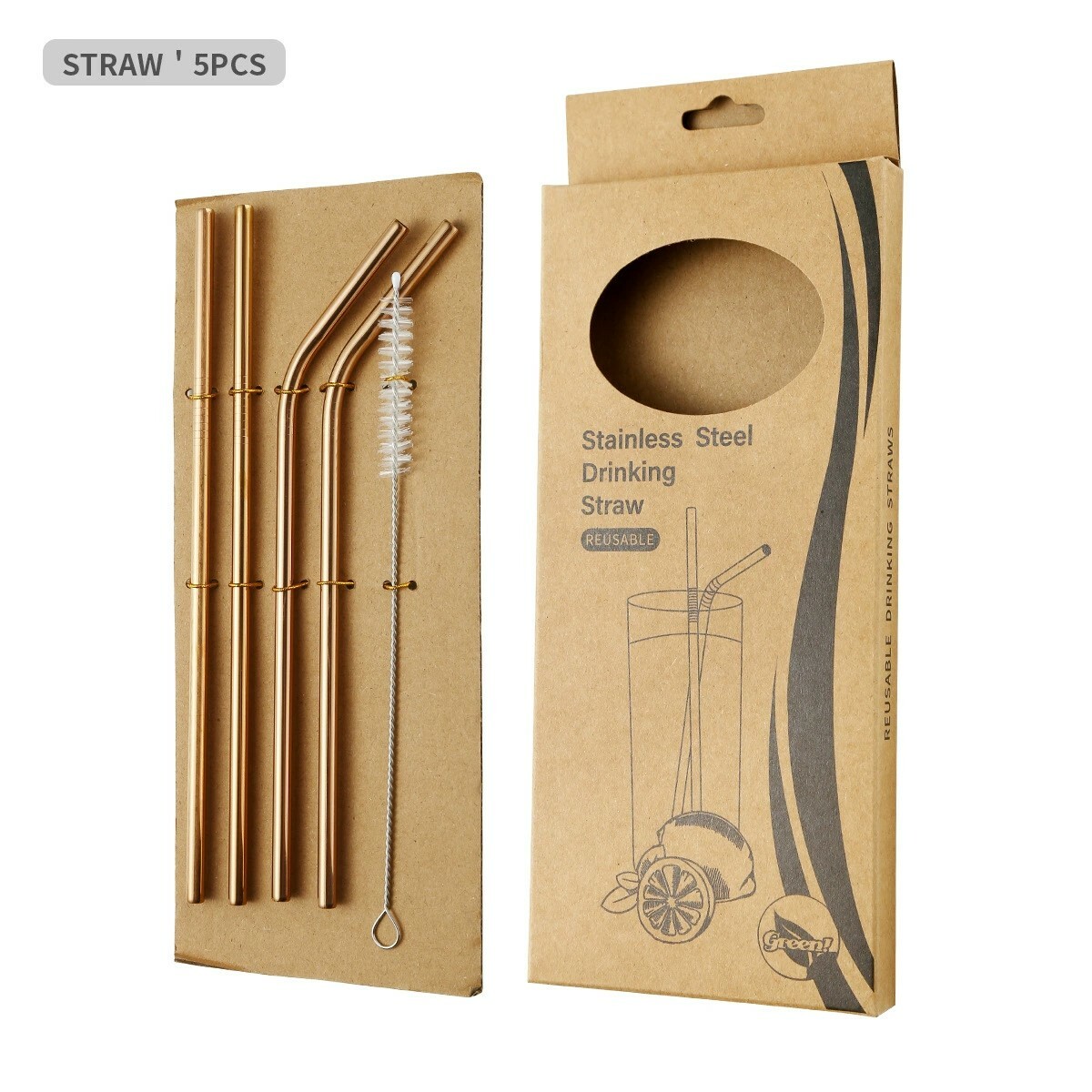 《5556》304不鏽鋼吸管四件組