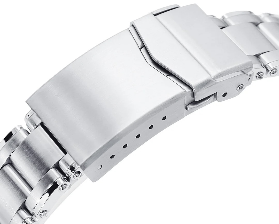 萬年鐘錶 - 太空人錶帶 22MM 各大品牌皆可使用  拉砂V扣潛水扣實心不鏽鋼錶帶  SS221820B134S