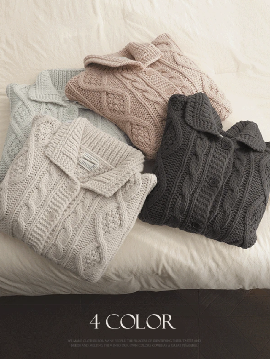 預訂｜SLOWAND #SLOWMADE 365 Days Knit Jacket (4 Color)