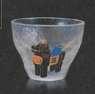 日本お正月にも十二生肖玻璃杯(馬) (日本製)