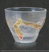 日本お正月にも十二生肖玻璃杯(蛇) (日本製)