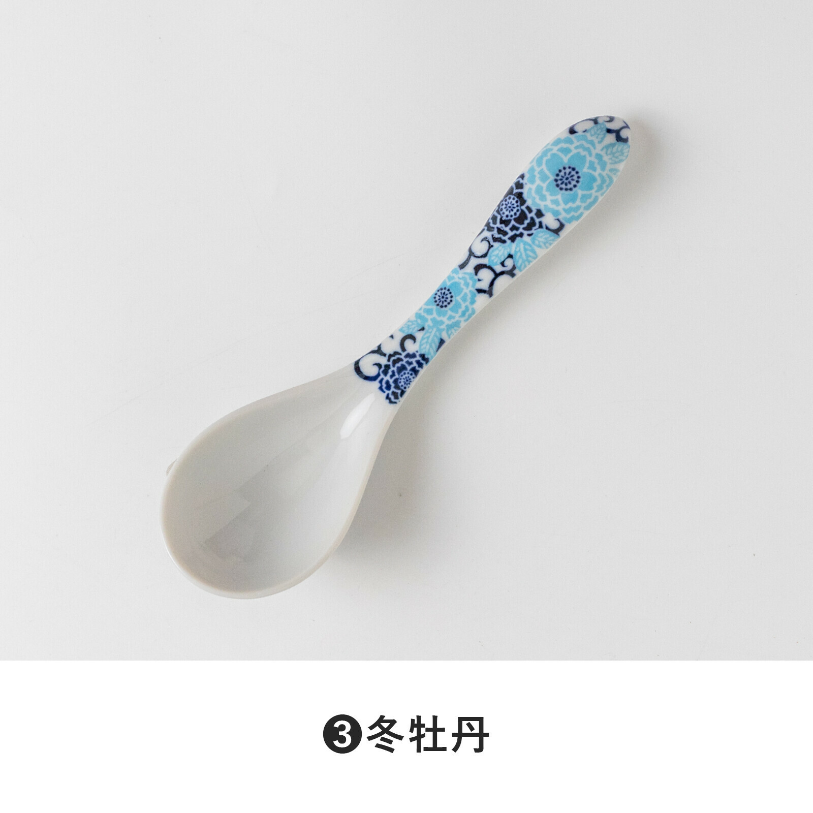 日本美濃燒藍花瓦匙羹 (日本製)